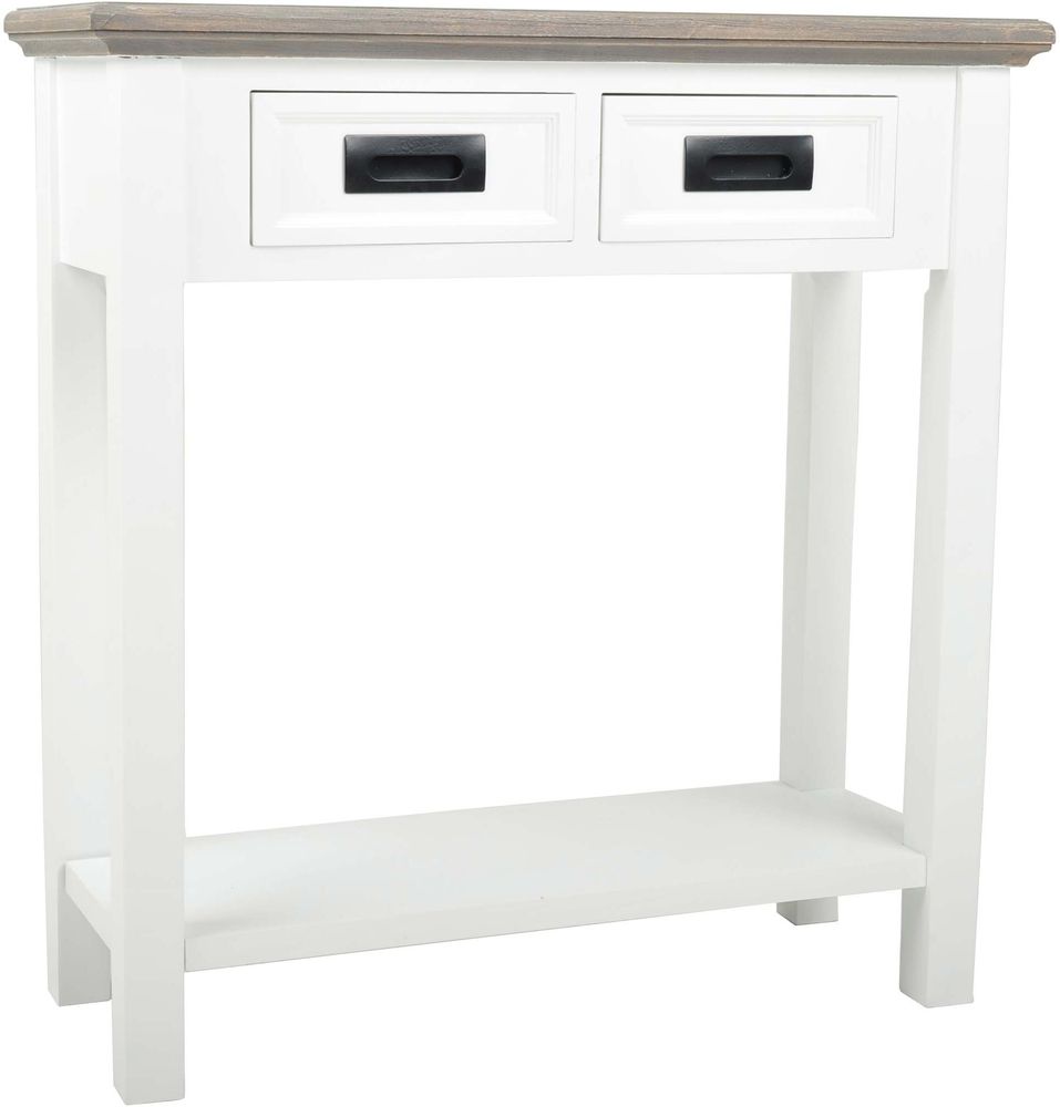 Knight Konsolentisch - Wei�/Grau