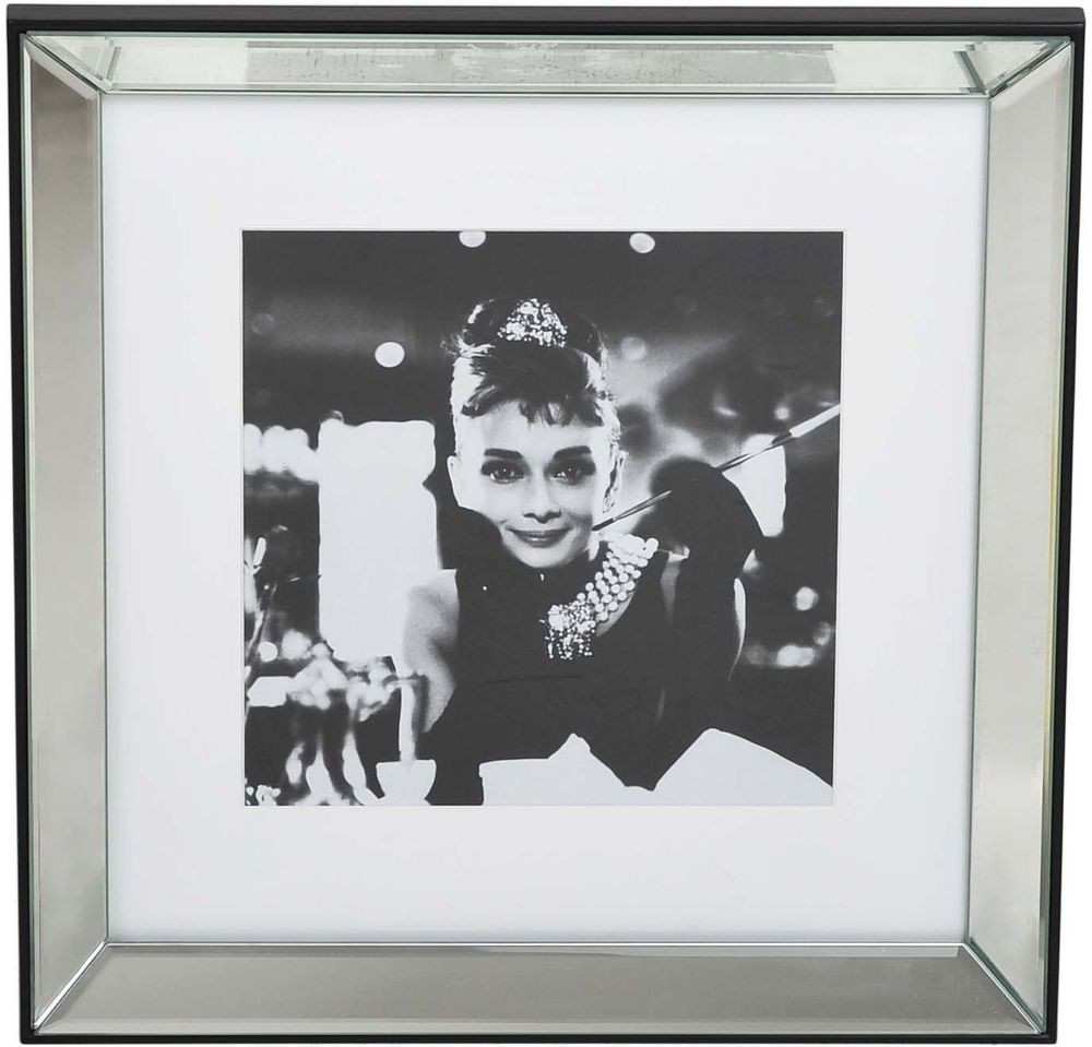 Villa Bild Audrey Hepburn - Spiegelrahmen