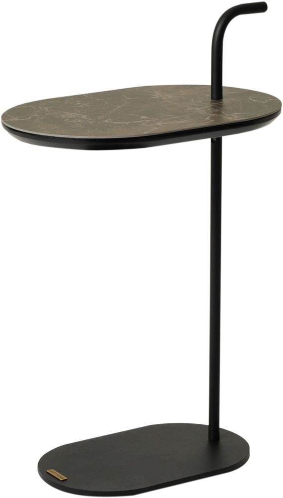 Pandora Relieftisch 28 x 40 cm - Braun/Marmorimitat