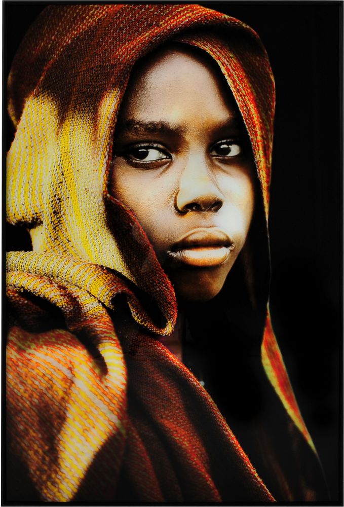 Glasmalerei - Nachdenklich - 120x80 cm