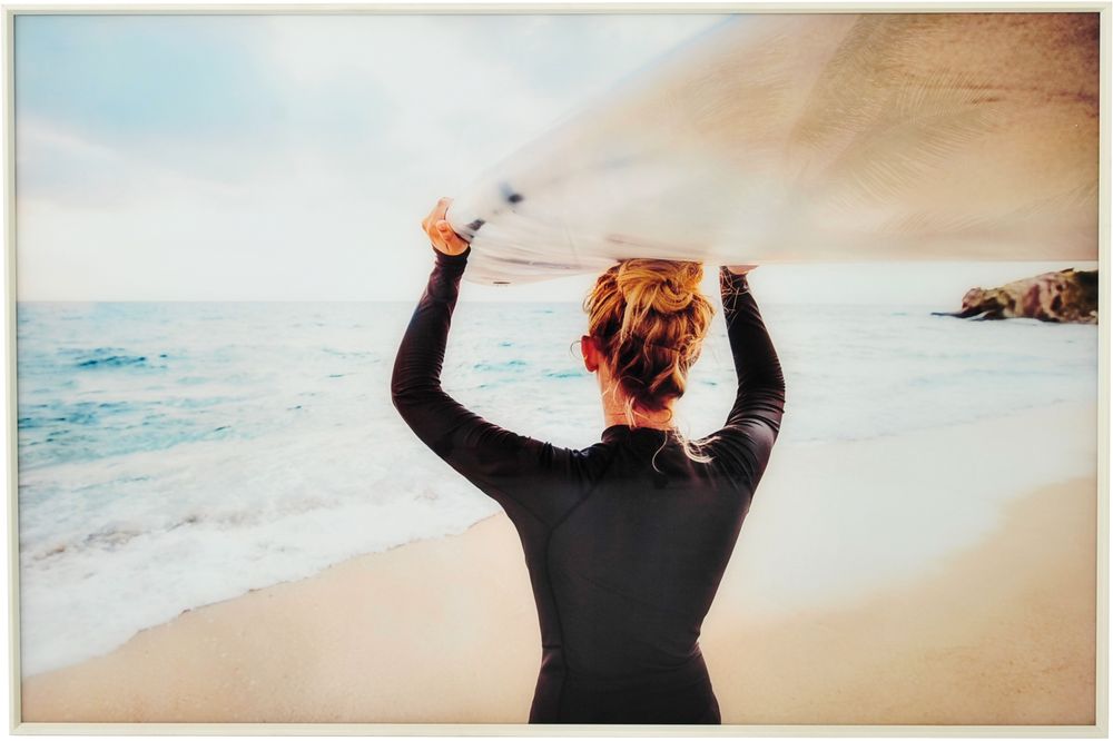 Glasmalerei - Surf Nero - 120x80 cm