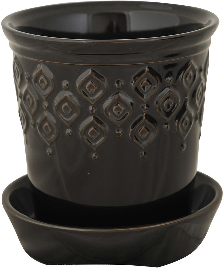 Gabriella Blumentopf mittel - Schwarz Gabriella Blumentopf mittel - Schwarz