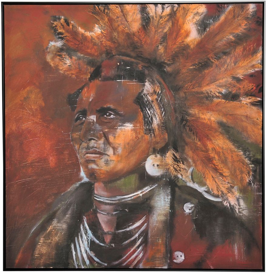 Leinwanddruck Chief - 100x100 cm
