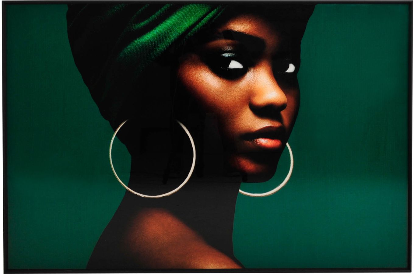 Glasmalerei - Green Obsession - 120x80 cm