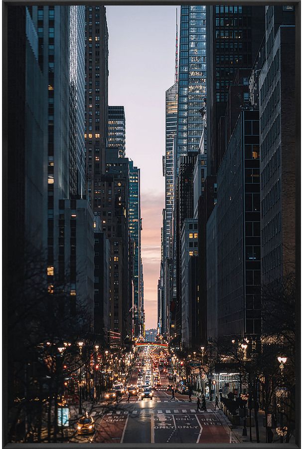 Glasmalerei - In der Stadt - 80x120 cm