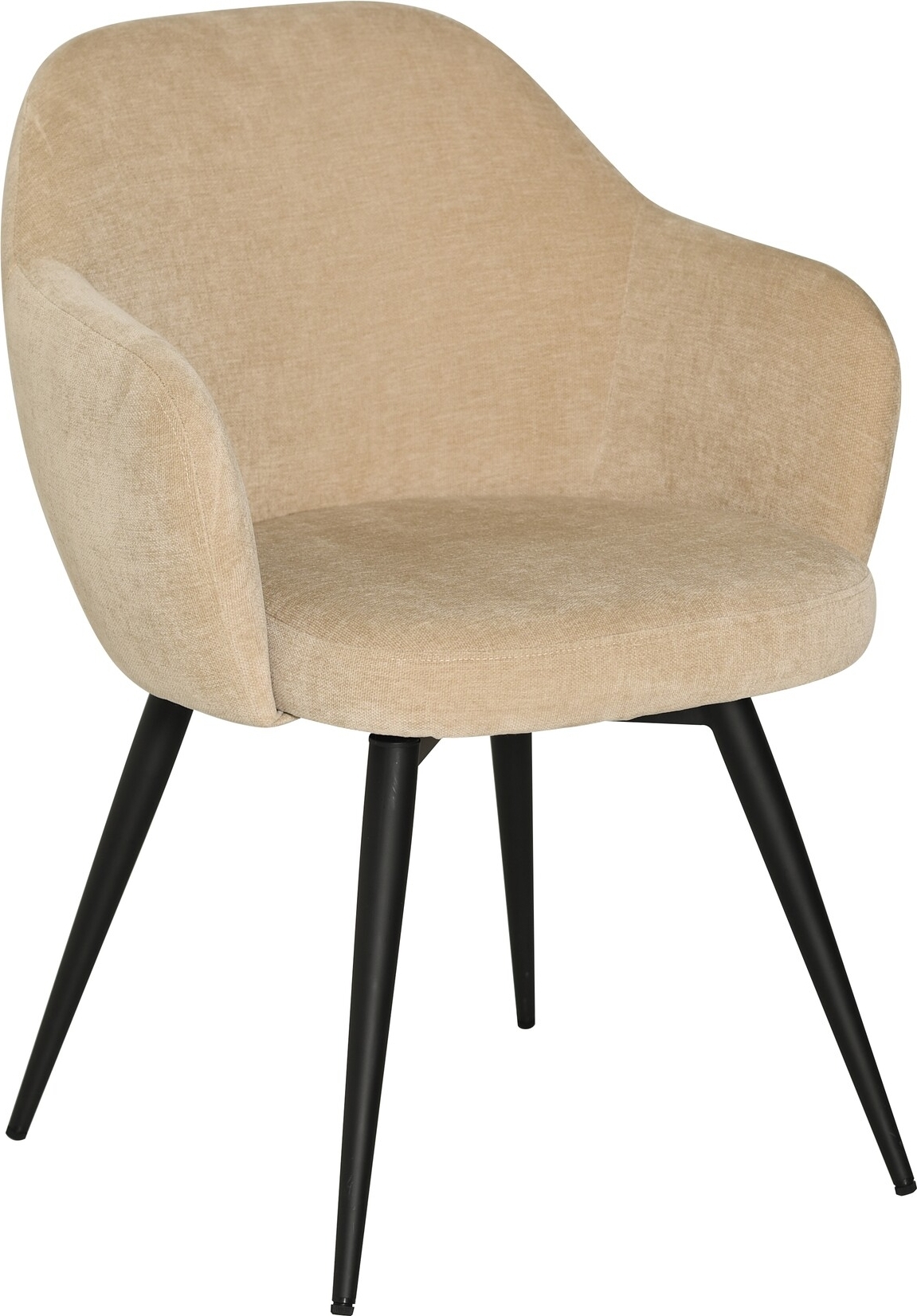 Derek Esszimmerstuhl - Beige/Schwarz