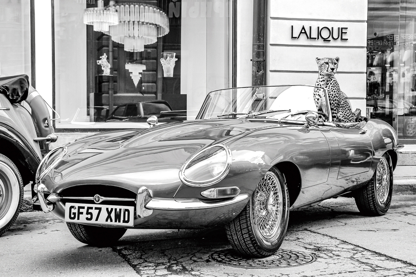 Glasmalerei - 80 x 120 cm - Cabriolet Glasmalerei - 80 x 120 cm - Cabriolet