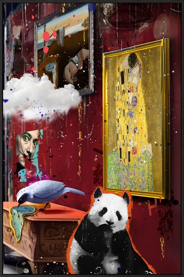 Leinwand mit schwarzem Rahmen - 80 x 120 cm - X-Panda Leinwand mit schwarzem Rahmen - 80 x 120 cm - X-Panda