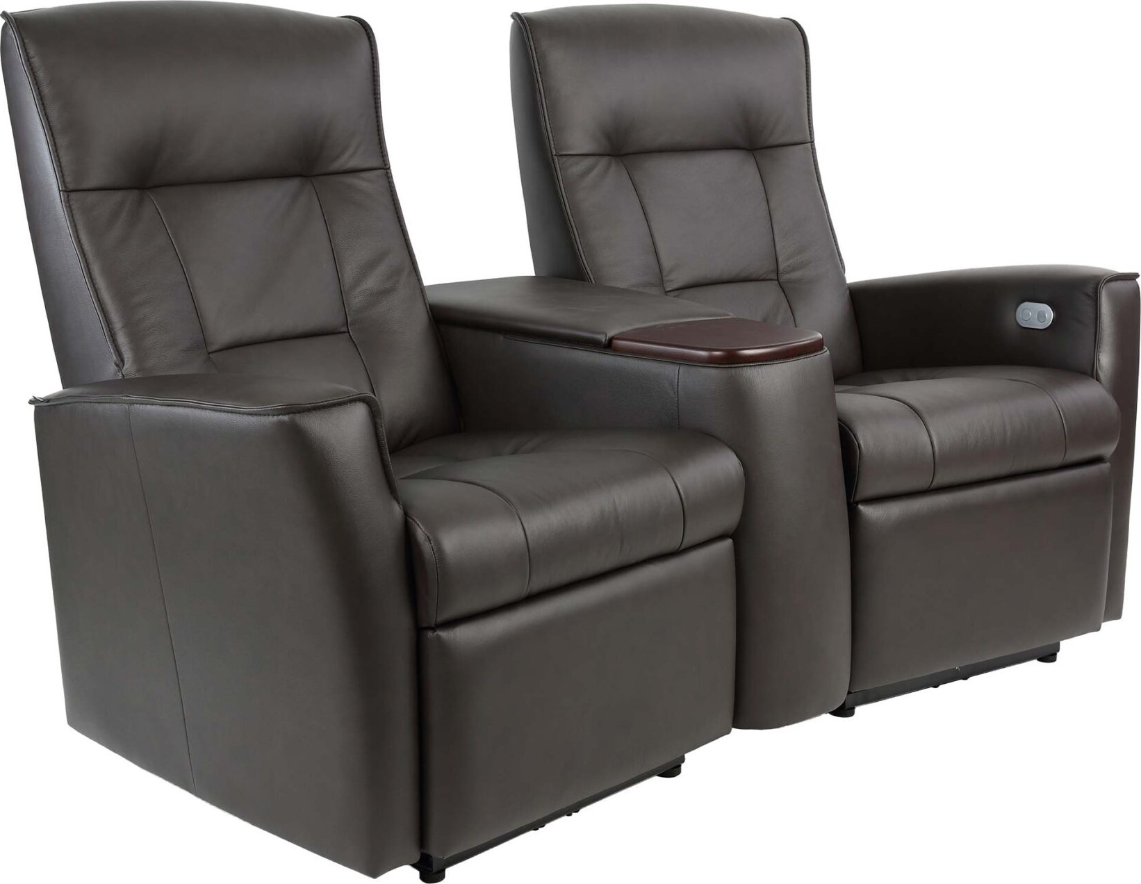 Hjellegjerde Ullstein elektrisches 2-Sitzer-Kinosofa - Braun