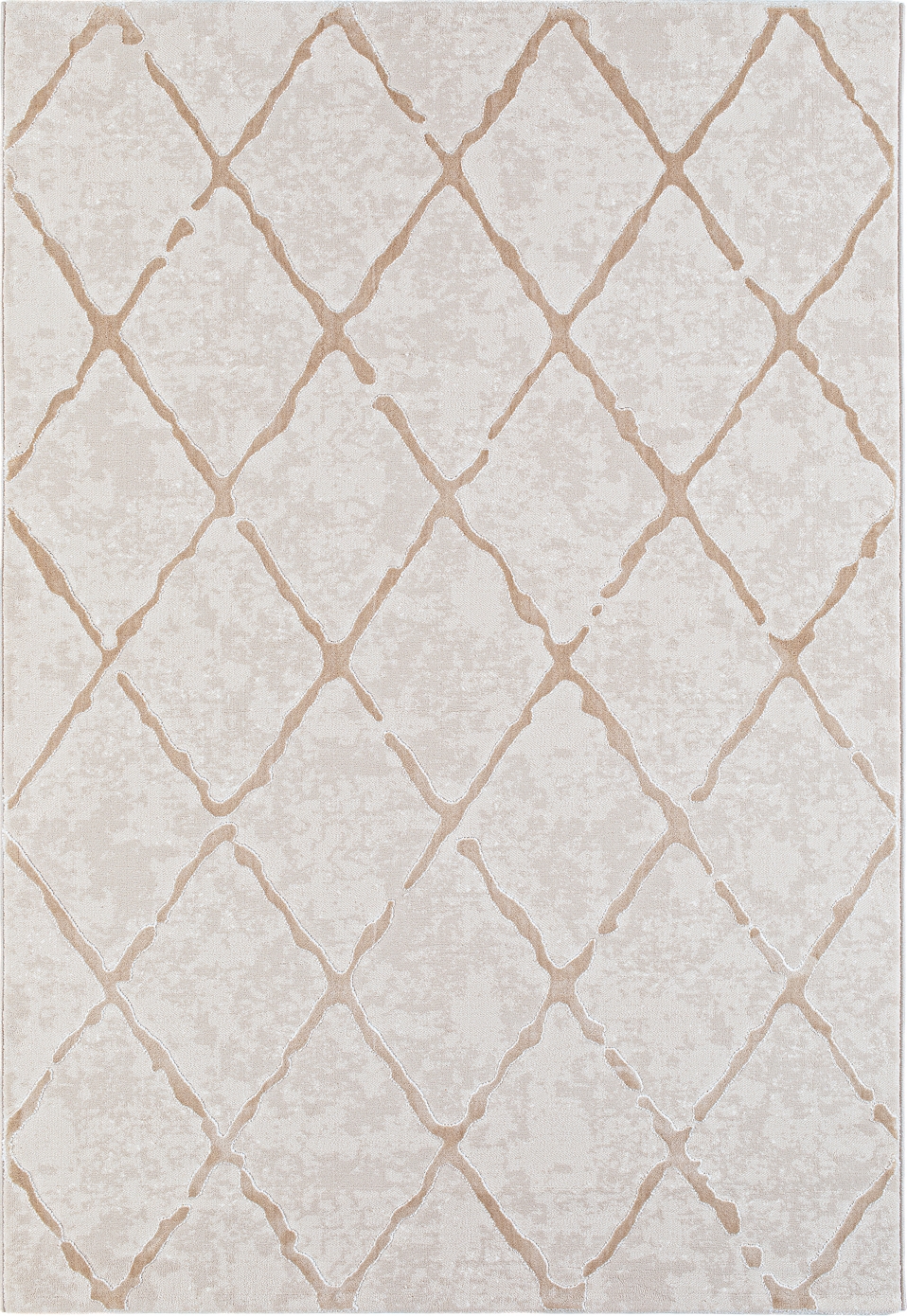 Karat Rhombus maschinengewebter Teppich Natur