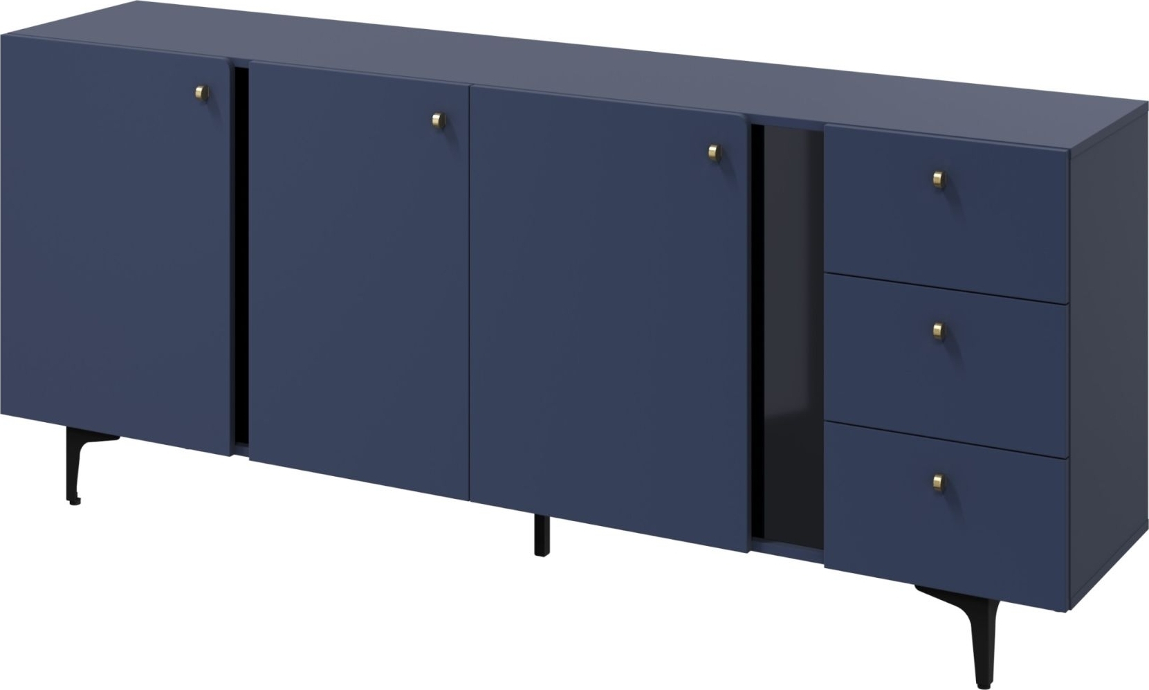 Farben Sideboard 200 cm - Blau