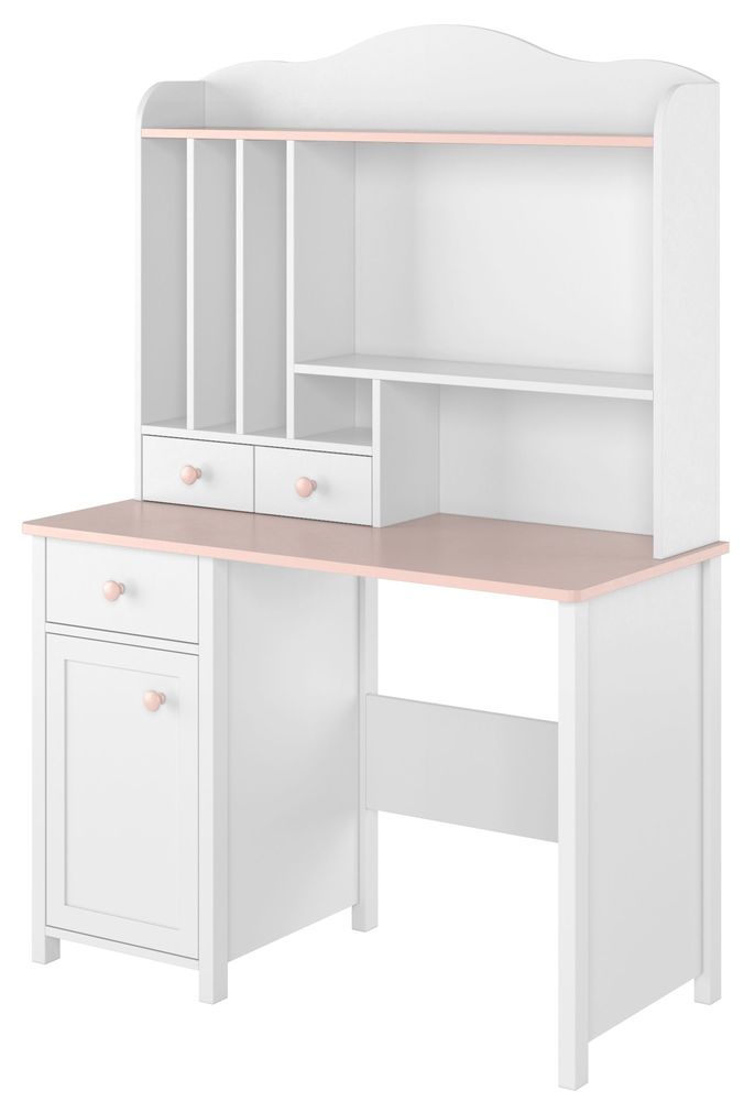 Schreibtisch Stephany - Wei�/Rosa