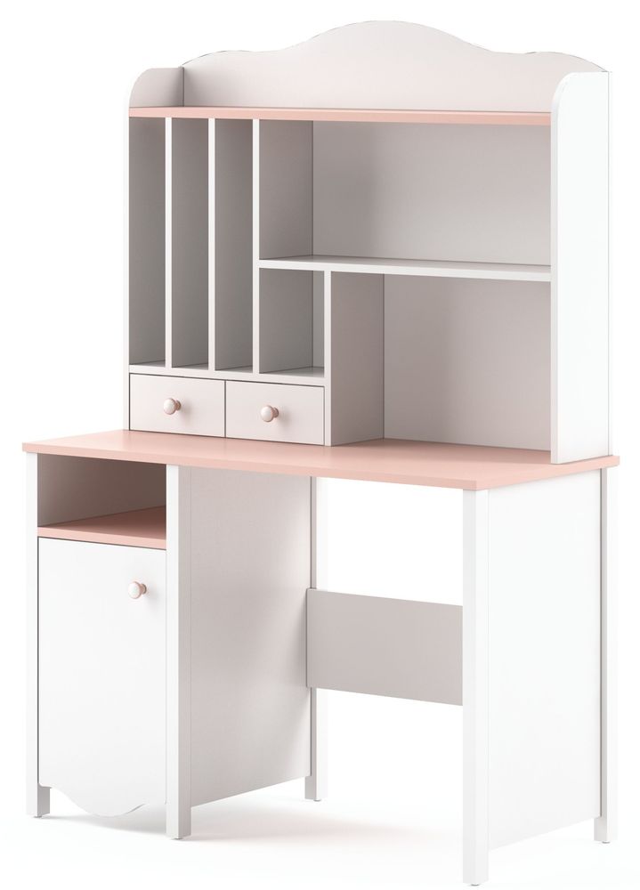 Letitia Schreibtisch - Wei�/Rosa