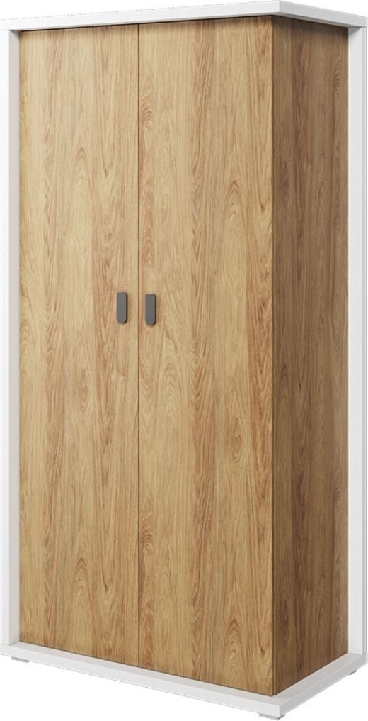 Simi Kleiderschrank 100 cm - Hickory/wei�