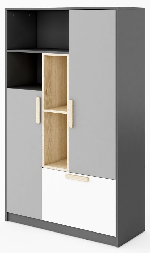 Jeffry Schrank - Graphit/Hellgrau