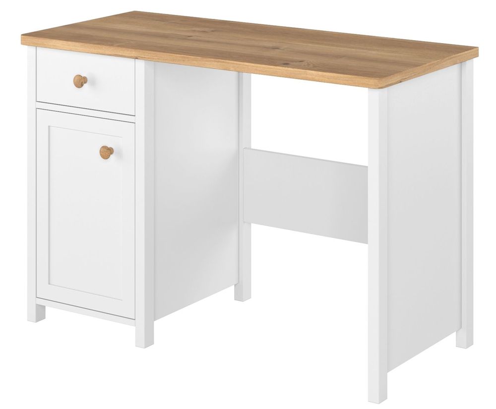 Eldon Schreibtisch - Wei�/Eiche