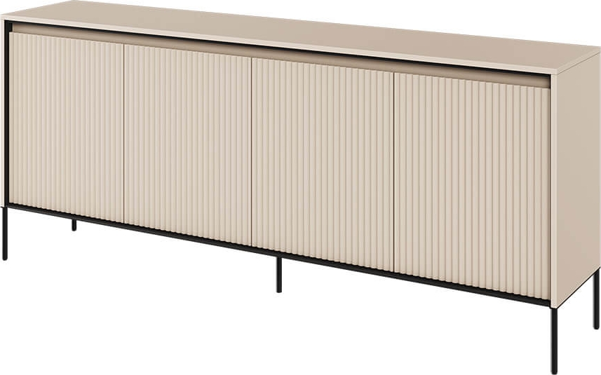 Trend-Sideboard B193 cm - Beige/Schwarz