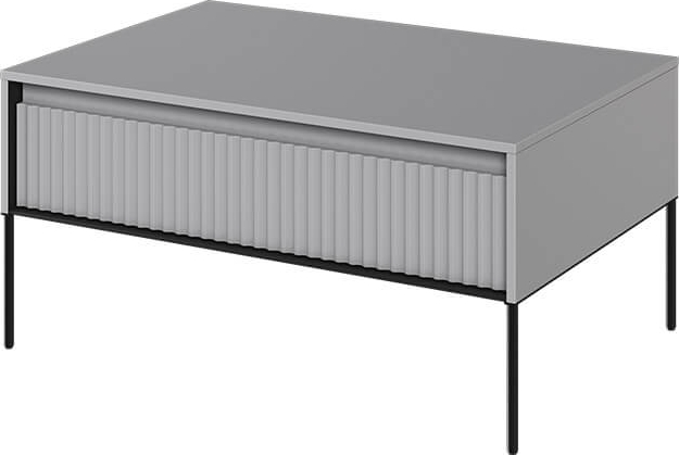 Trend Couchtisch 100 x 70 cm - Grau/Schwarz