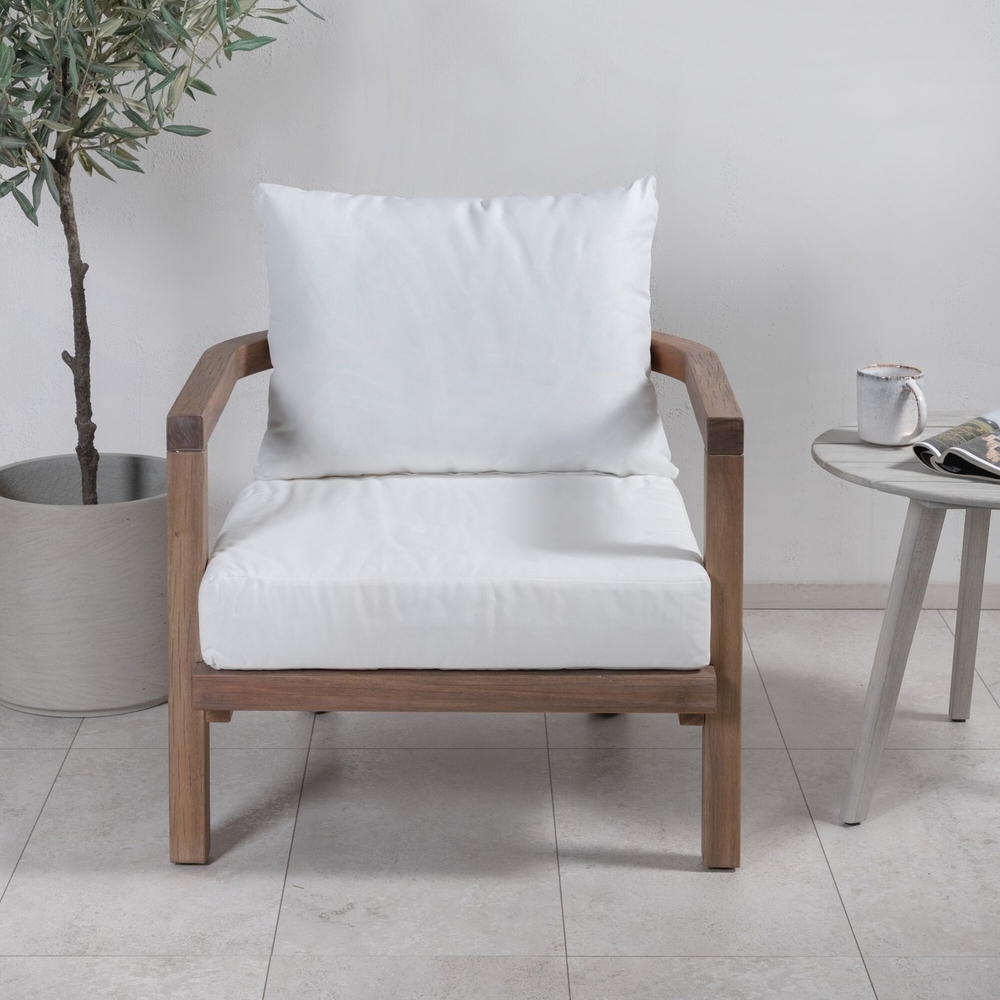 Erica-Sessel - Braun/Weiß Erica-Sessel - Braun/Weiß