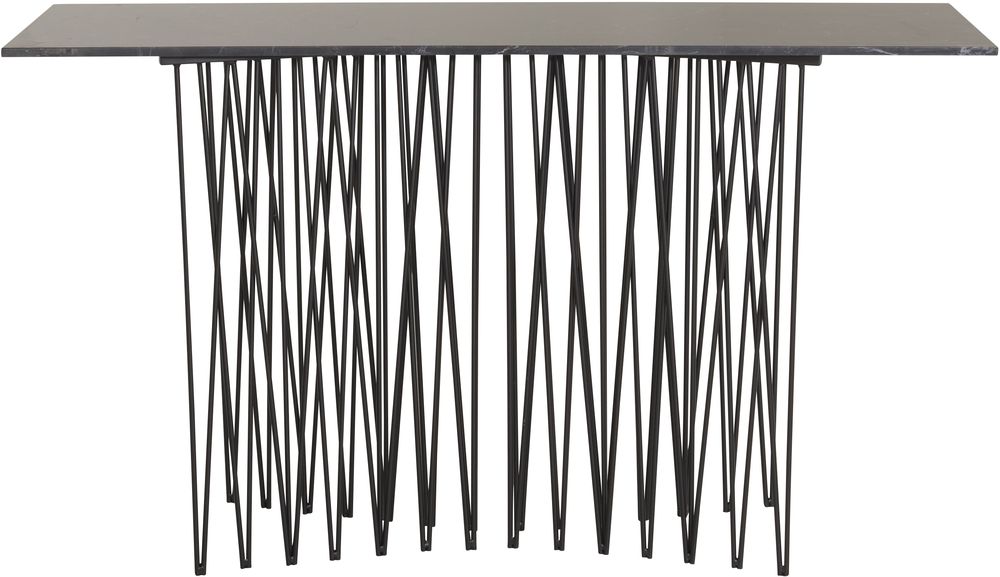 Alborga Konsolentisch XL 130 x 37 cm - Schwarz