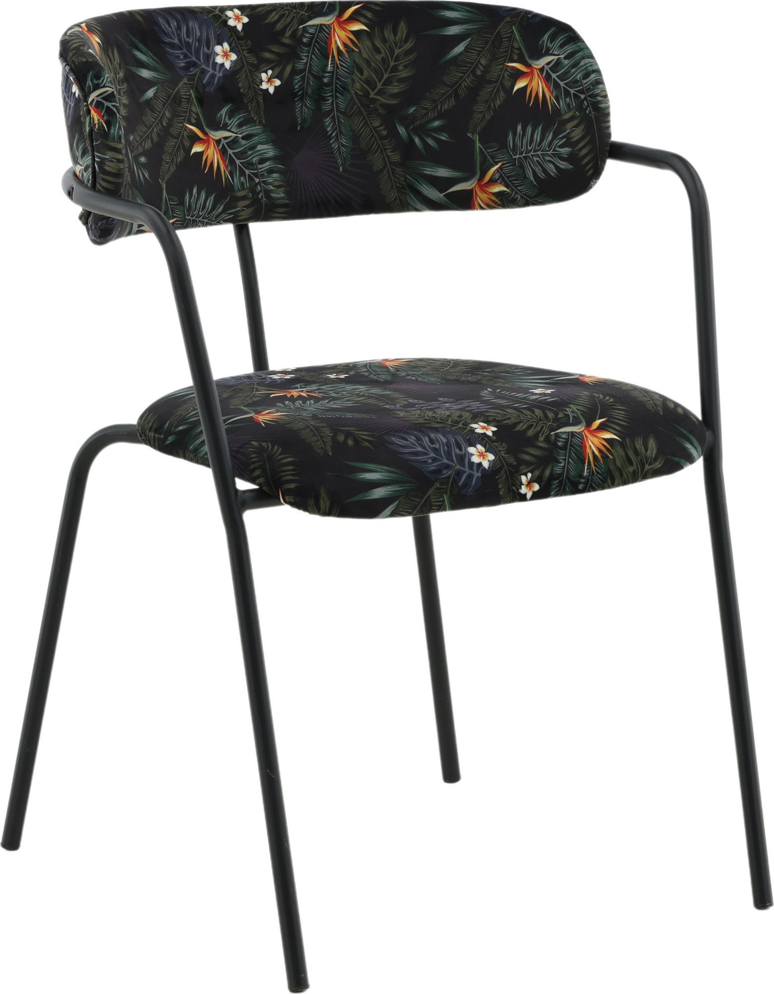 Tell Gestellstuhl - Schwarze Blume