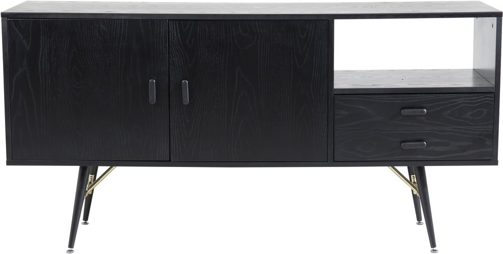 Ansmark Sideboard - Schwarz/Messing