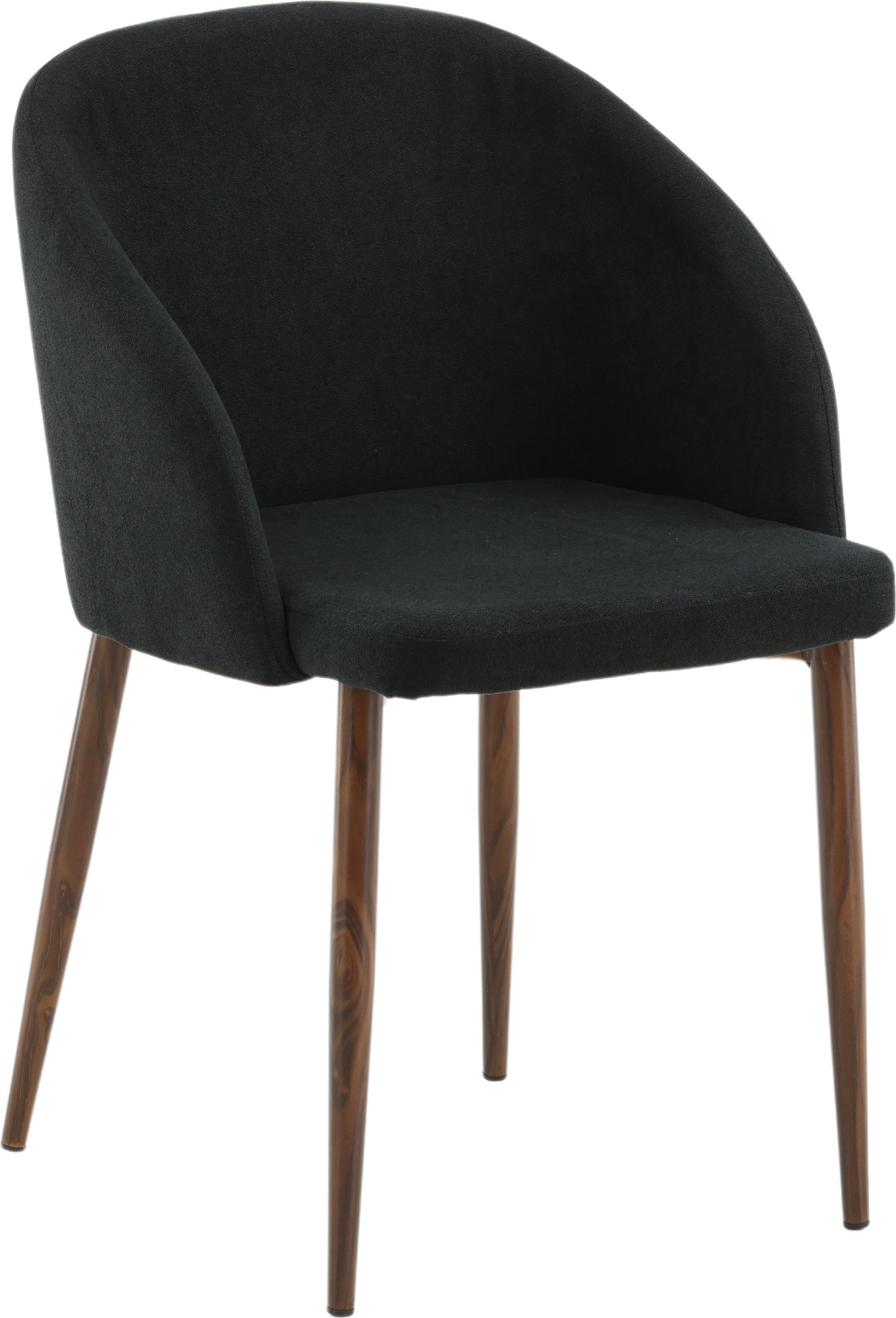 Ferdinand Esszimmerstuhl - Schwarzer Stoff Ferdinand Esszimmerstuhl - Schwarzer Stoff