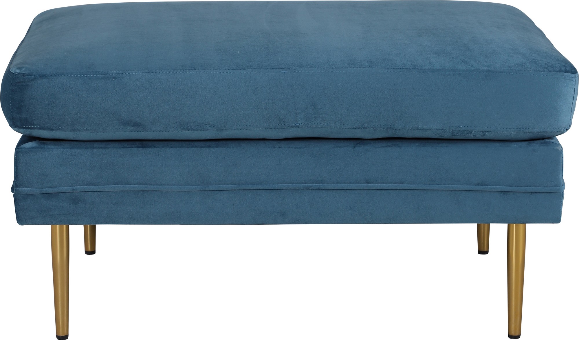 Savanna Hocker - Blauer Samt