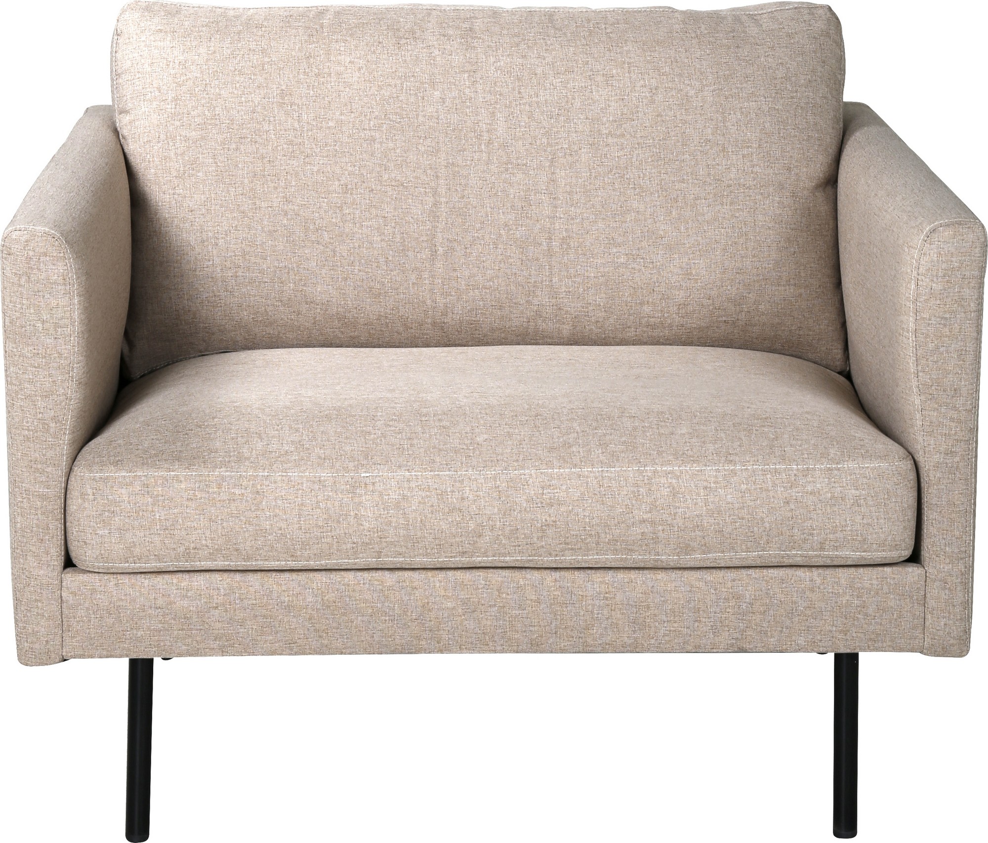 Eden Sessel - Brauner Stoff