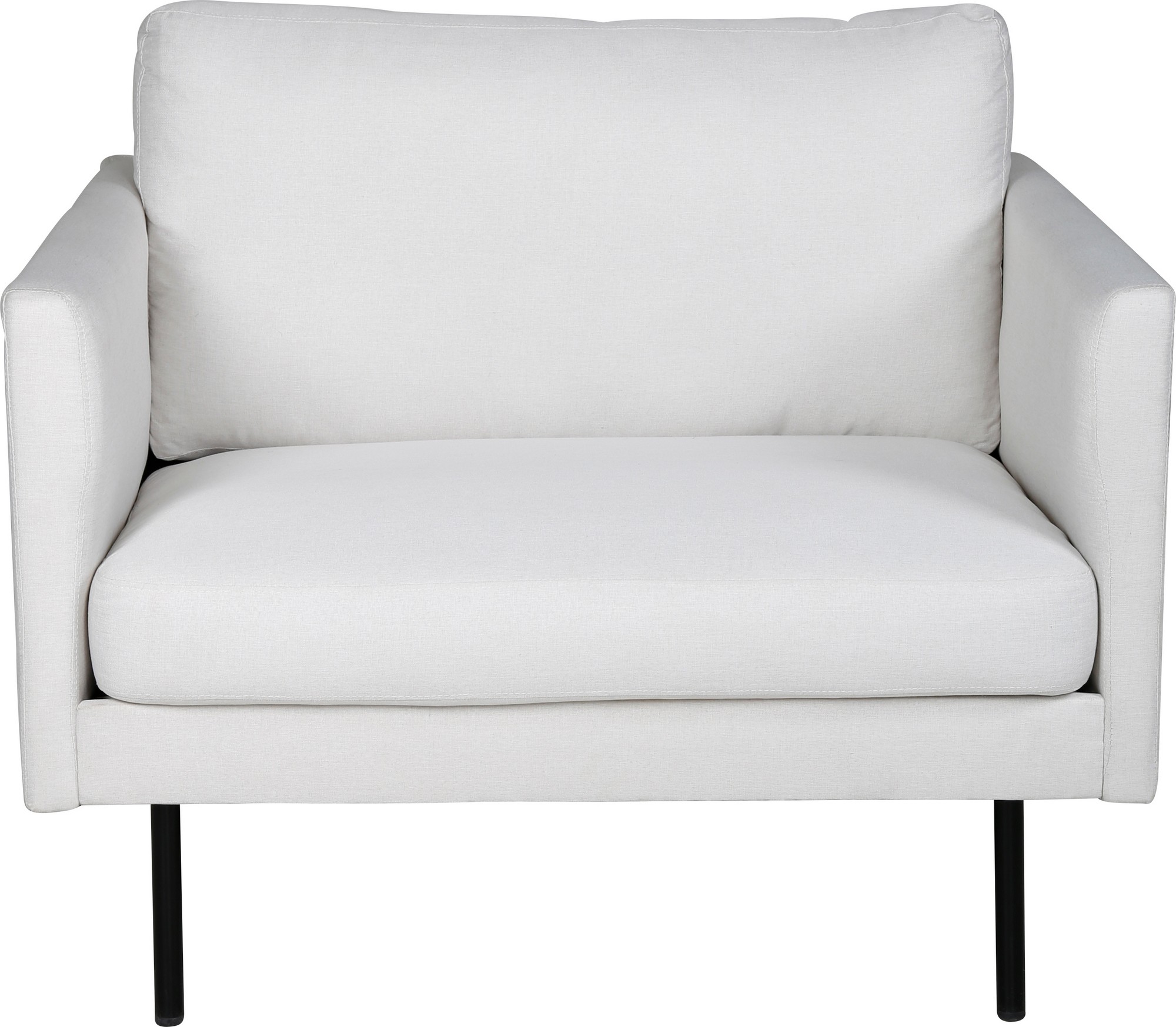 Eden Sessel - Hellbeiger Stoff