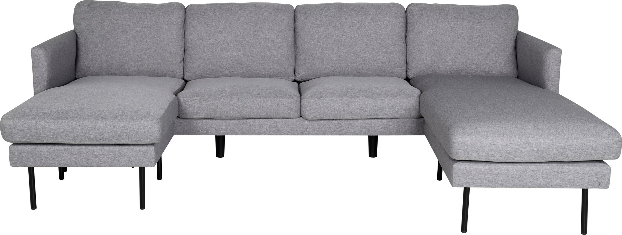 Eden U-Sofa - Grau