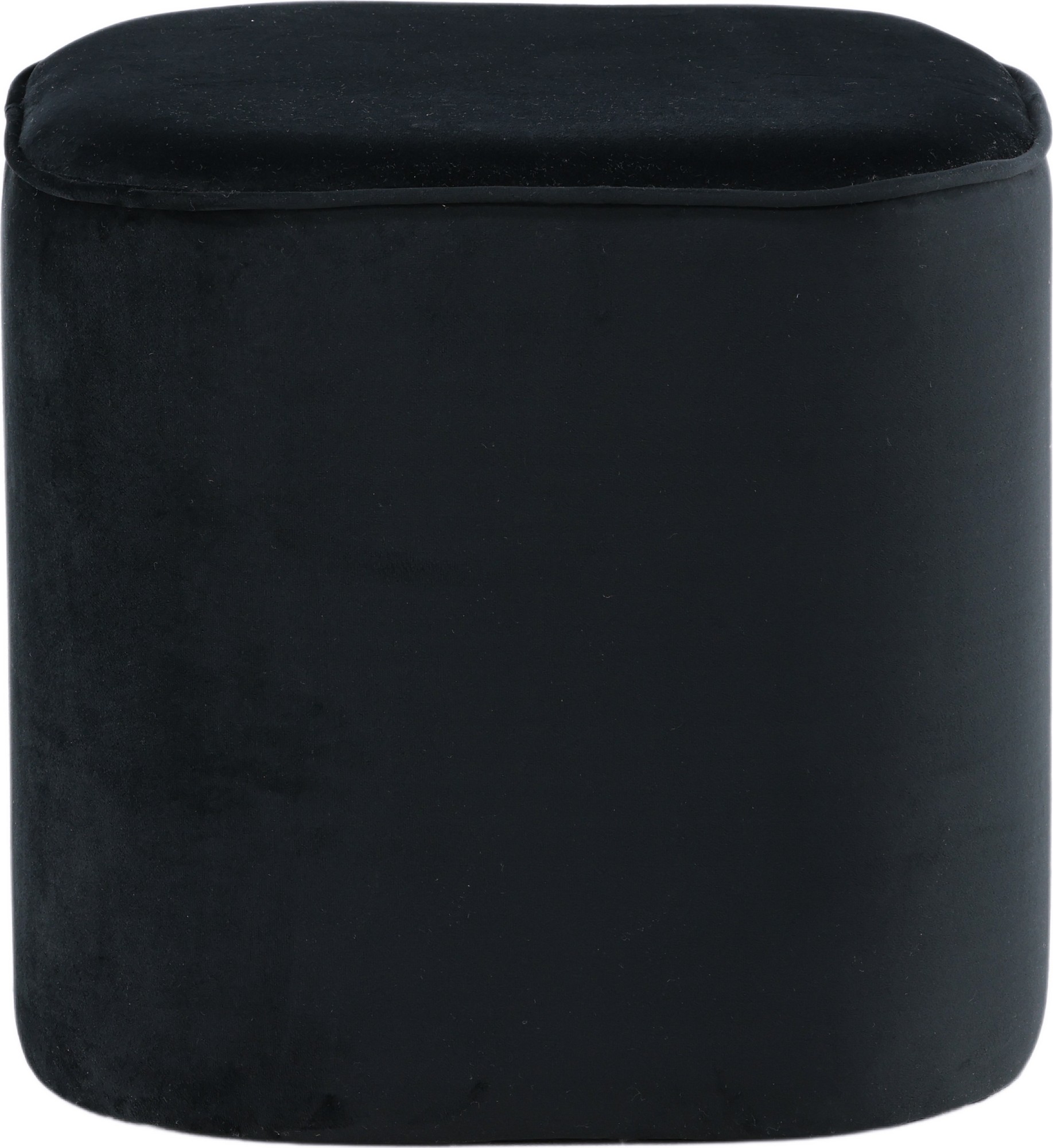 Chip-Hocker - Schwarzer Samt