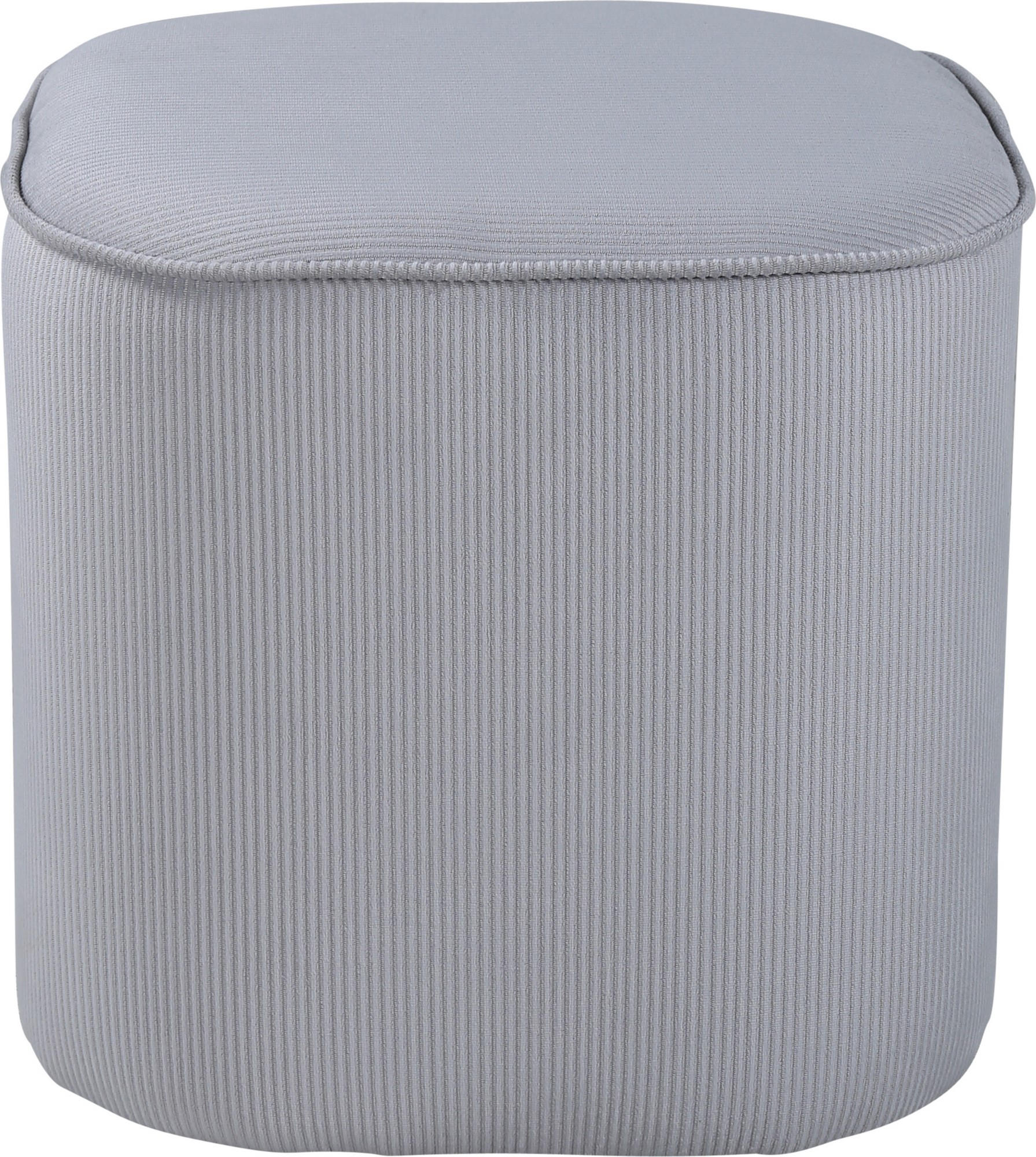 Sitzpuff Chip - Grauer Kordsamt