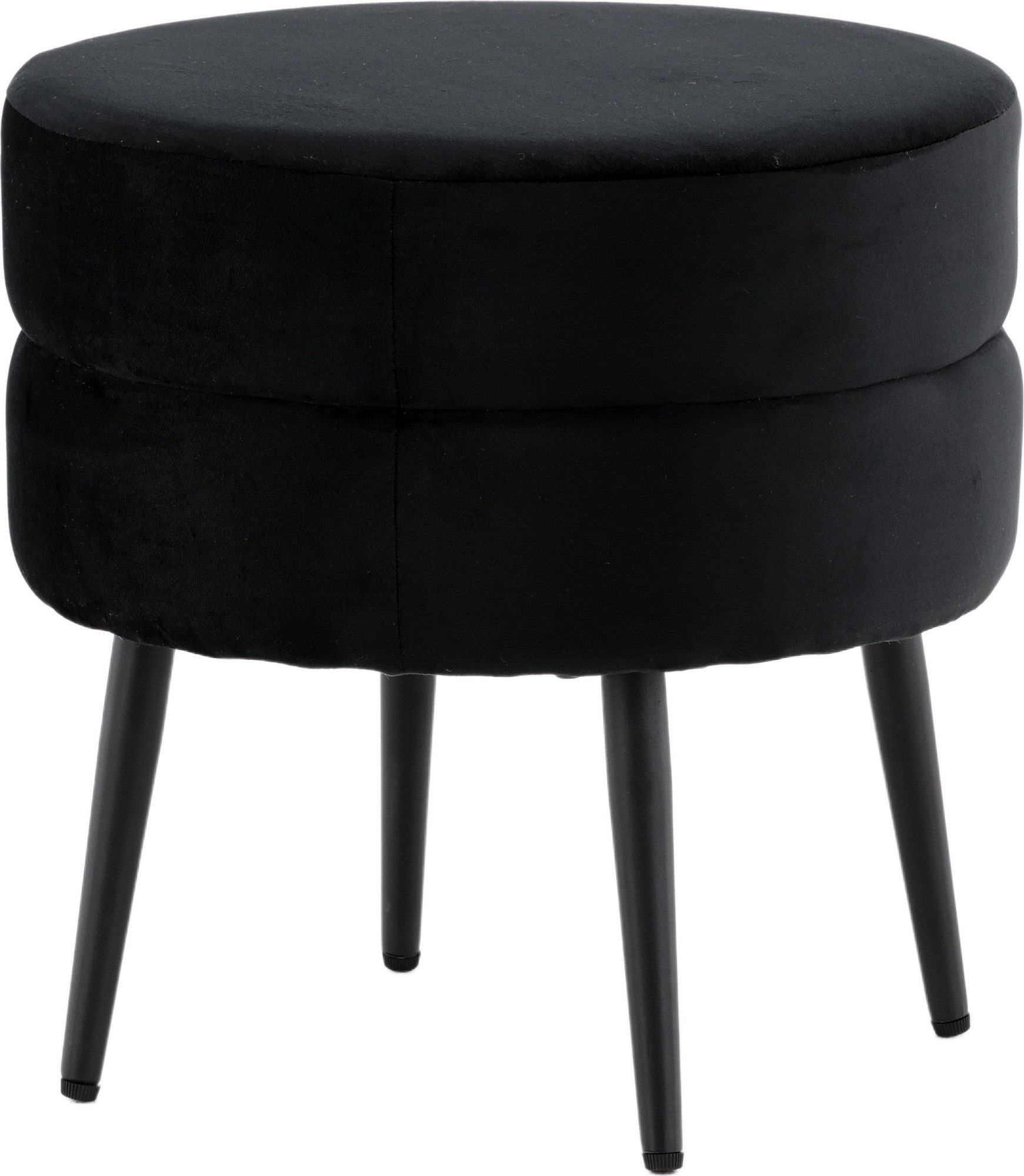 Pouf Mariana - Schwarzer Samt