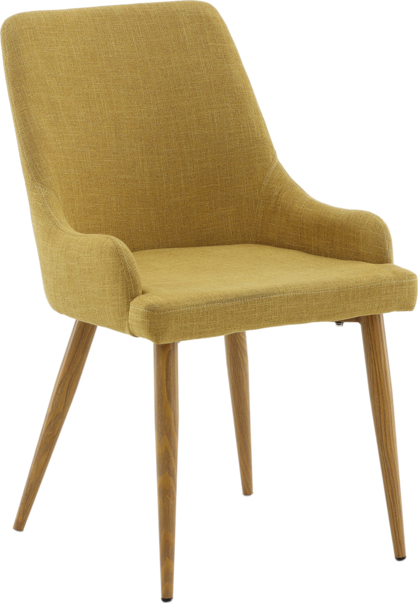 Paradis Esszimmerstuhl - Senfgelb/Eiche