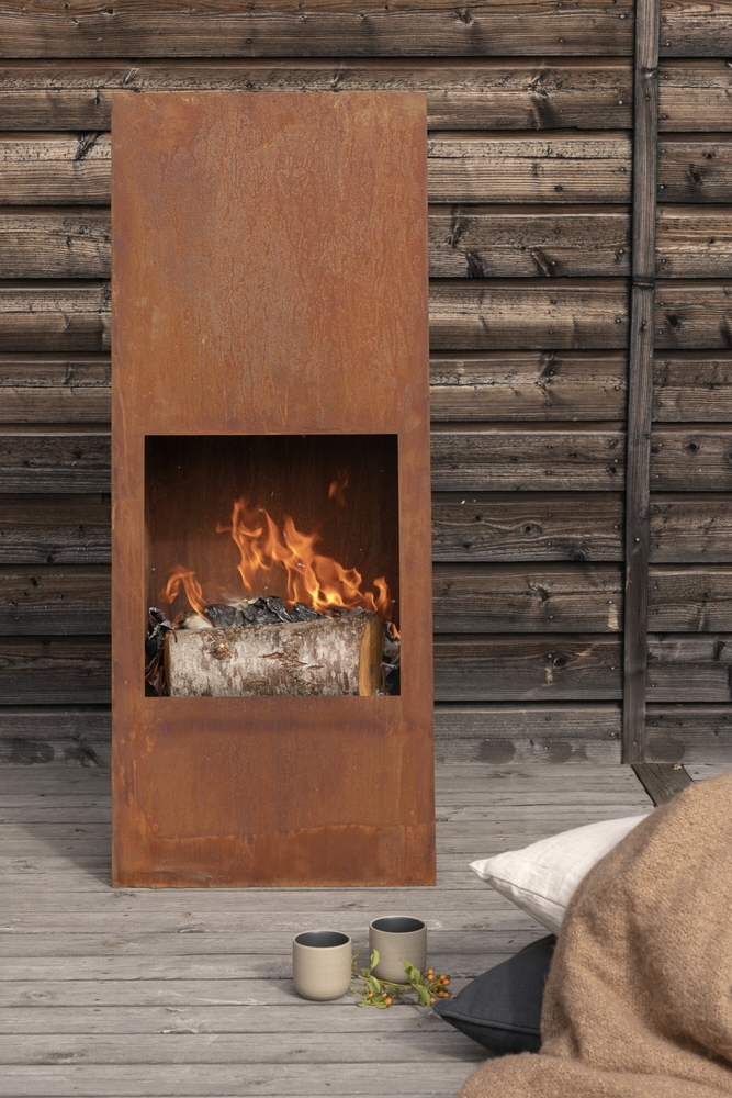 Bastian Kamin 20 x 50 cm - Rostorange Bastian Kamin 20 x 50 cm - Rostorange