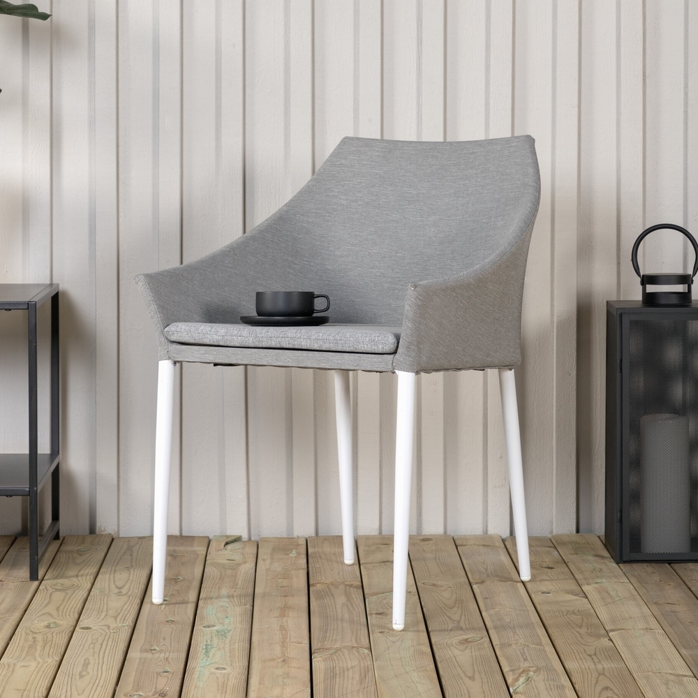 Spoga Esszimmerstuhl - Hellgrau/Wei�