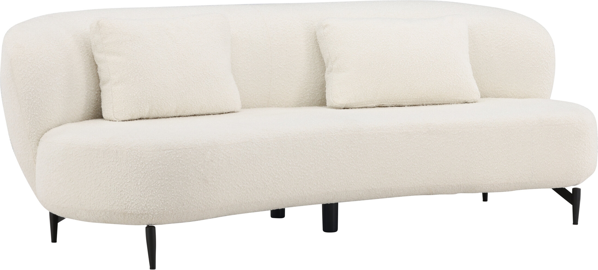 Luna 3-Sitzer-Sofa - Schwarz/Wei�