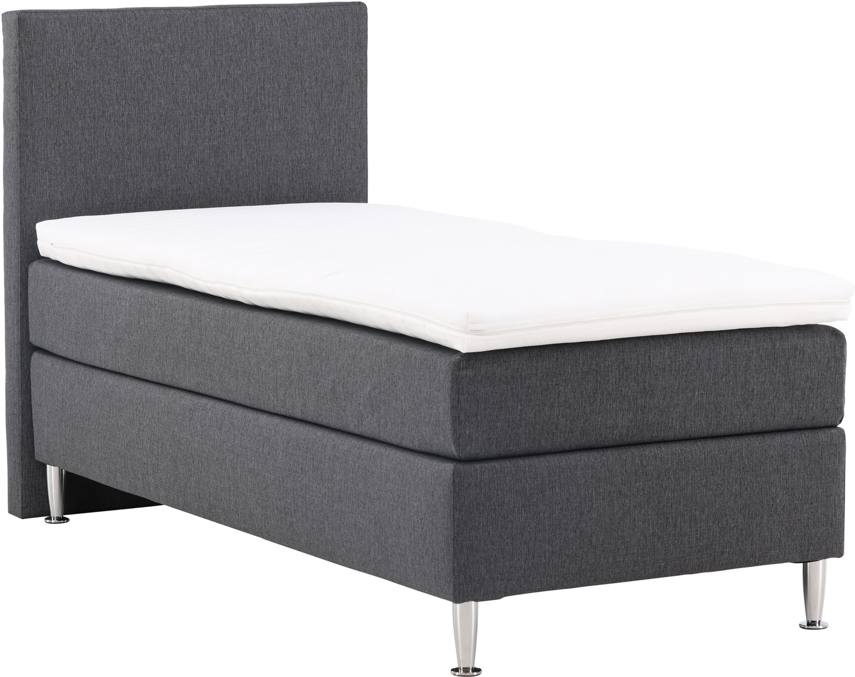 Toledo Bett 90 x 200 cm - Dunkelgrau