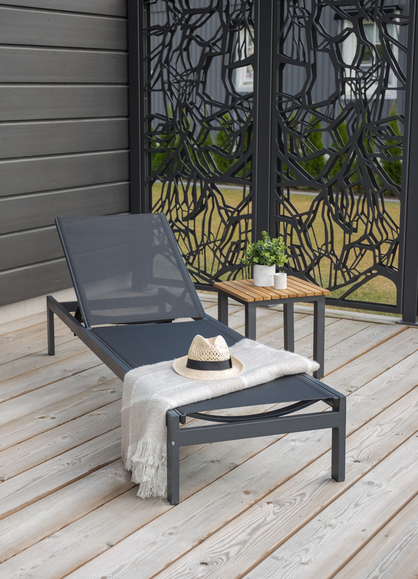 Copacabana Sonnenliege - Schwarz