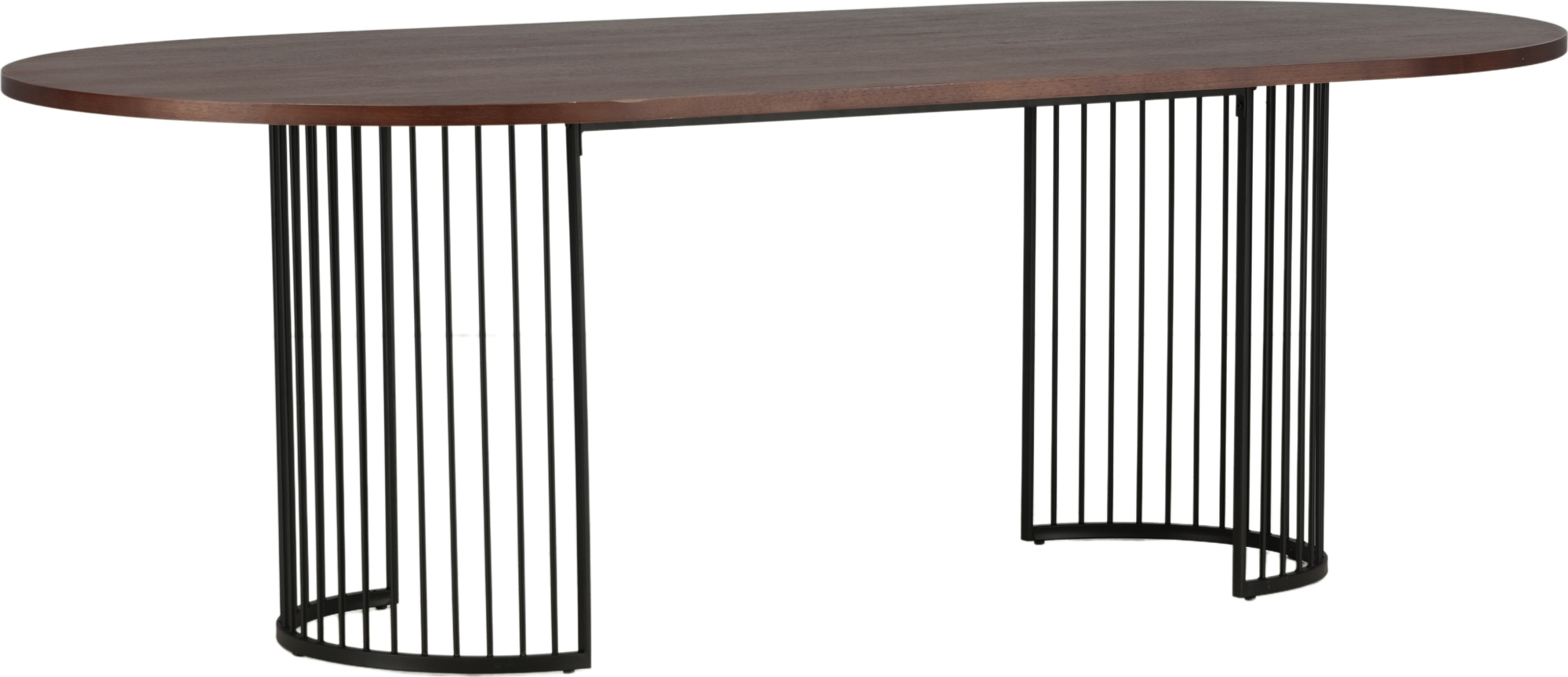 Hamnesk�r Esstisch 220 x 110 cm - Schwarz/Walnuss