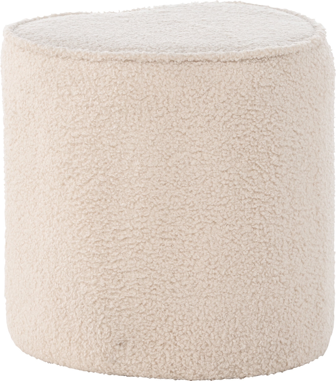 Herz-Pouf - Beige Teddy