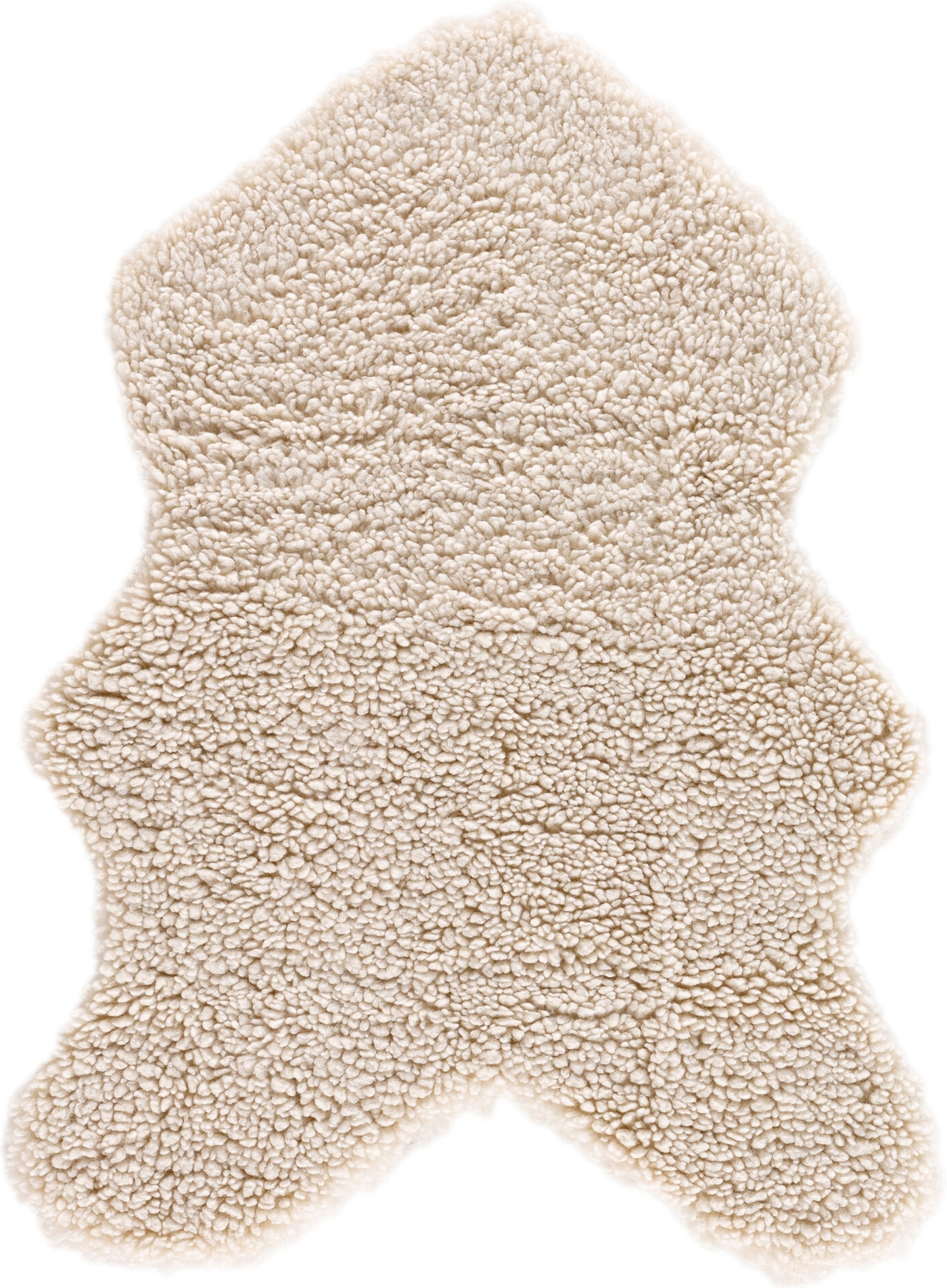 Plaid Katy 60x90 cm - Wei�es Schaffellimitat