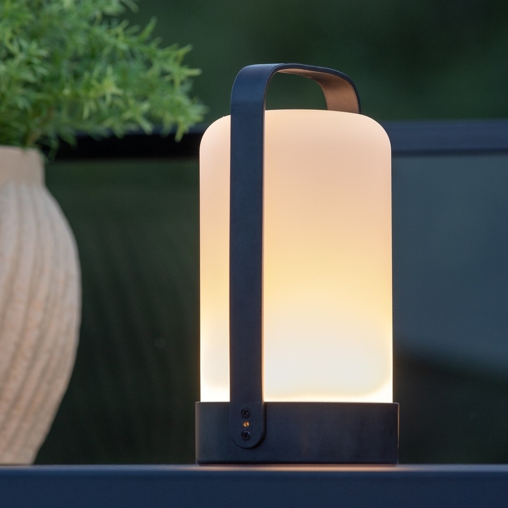 Farn Tischlampe - Schwarz/Wei�