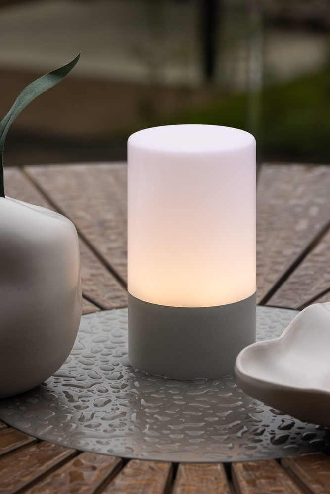 Tubu Tischlampe - Grau/Wei�