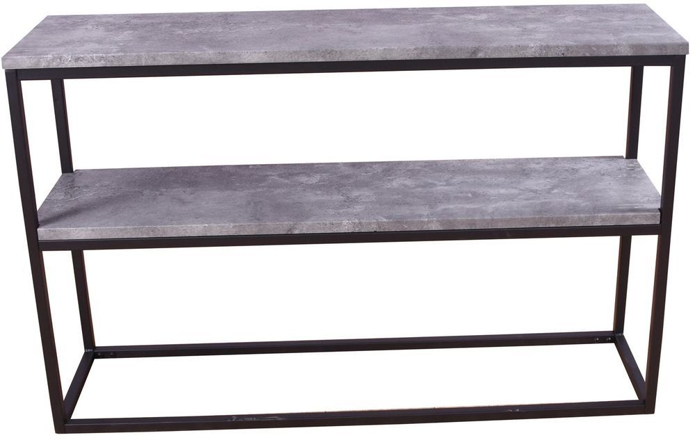 Konsolentisch Charlotte - schwarz / Betonimitation Konsolentisch Charlotte - schwarz / Betonimitation