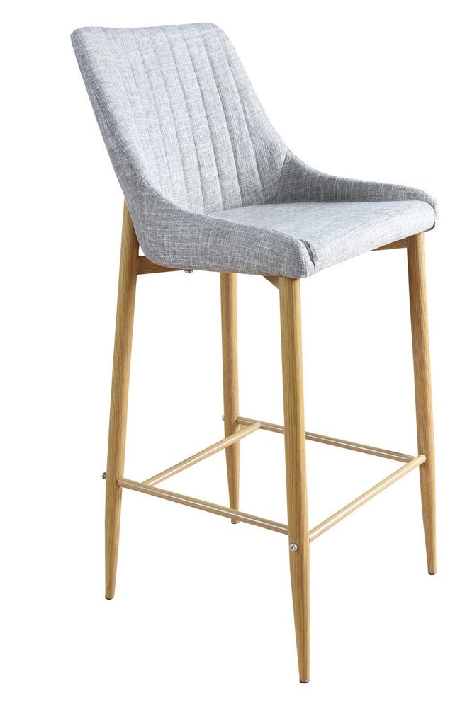 Barhocker Argon - Kunstleder / Graubeige