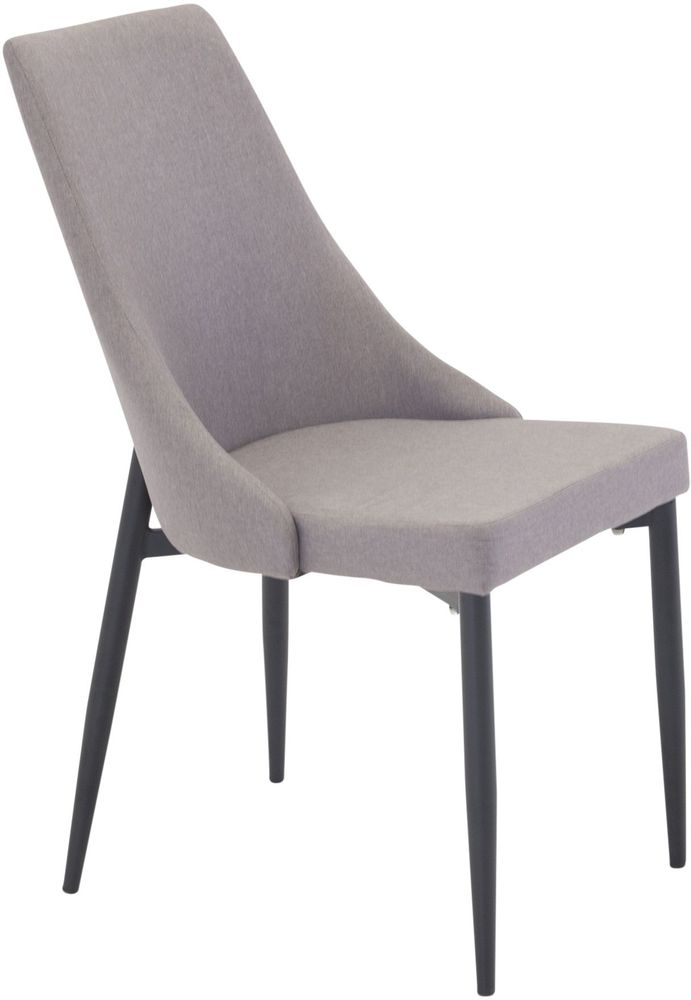 Esszimmerstuhl Laila - Schwarz / Grau