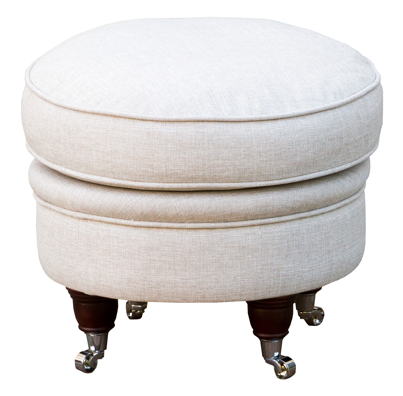 Howard Luxor Fu�hocker rund - Farbe w�hlbar! + M�belreinigung