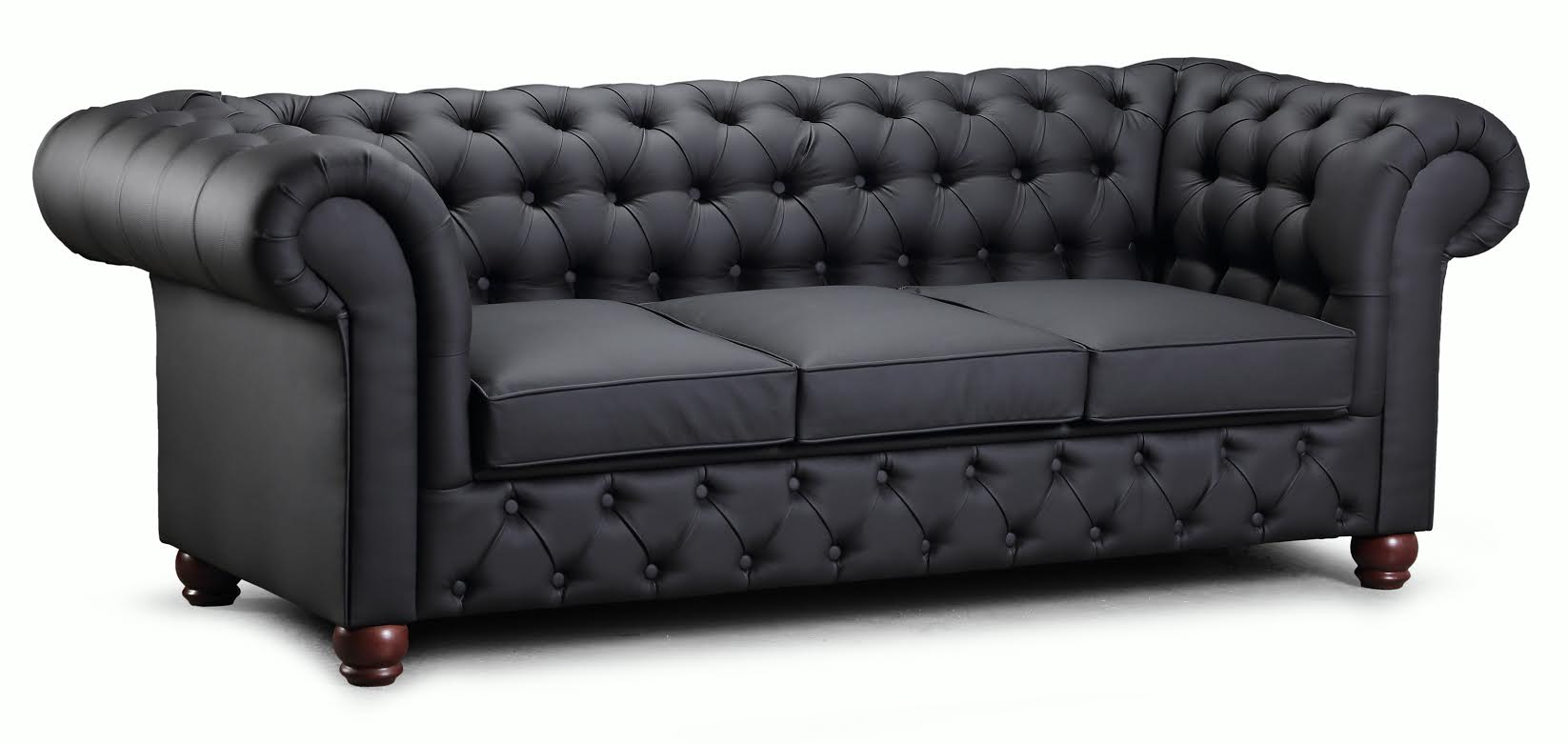 Chesterfield New England 3-Sitzer Sofa aus Stoff - Farbe w�hlbar